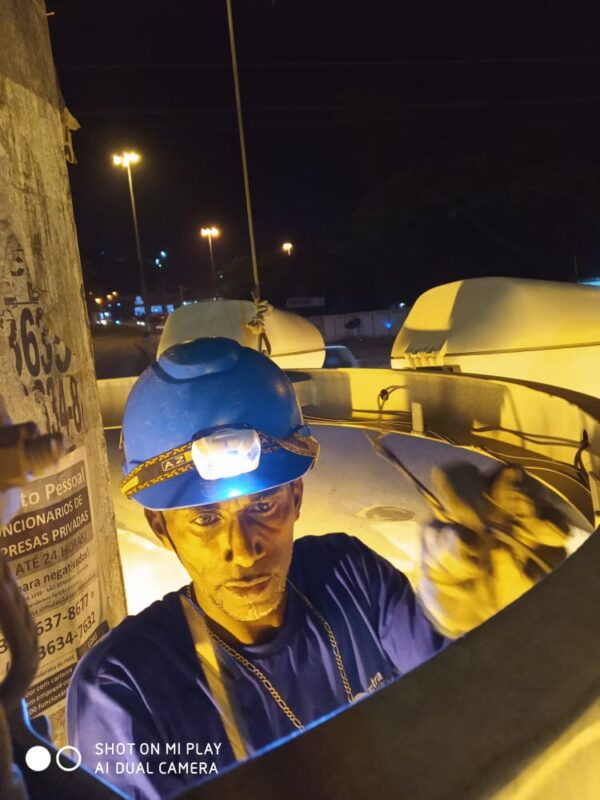 Atendimento de manutenção da rede de iluminação